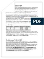 Llaves para Tablas