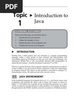 Topic 1 Introduction Tojava