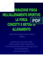 Presentazione 3 - La Forza Concetti e Metodi Di Allenamento