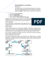 Project Cost Monitoring & Control