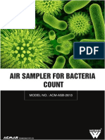 Air Sampler For Bacteria Count