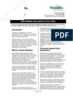 Technical Note: Weathering and Aging of PVC Pipes