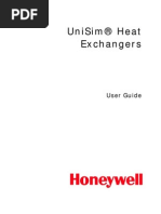 UniSim Heat Exchangers User Guide