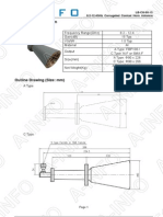 Technical Specification: Lb-Ch-90-15 8.2-12.4Ghz Corrugated Conical Horn Antenna