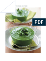 Chilled Asparagus Soup With Spinach and Avocado