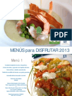 Menus para Disfrutar 2013