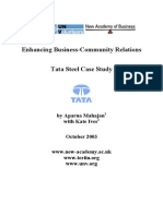 Enhancing Business-Community Relations Tata Steel Case Study