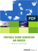 Portable Ozone Generator Air Ionizer