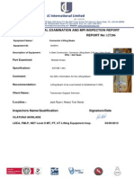 International Limited: Thorough Visual Examination and Mpi Inspection Report Report No: 127206