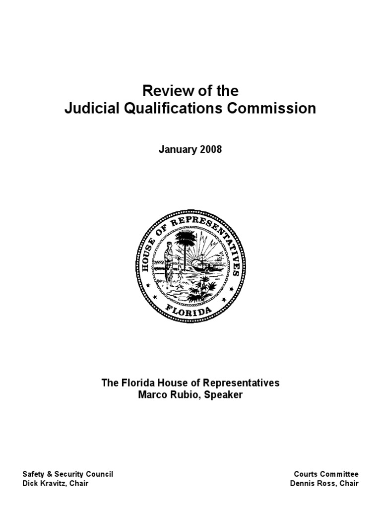 Review of The Judicial Qualifications Commission 2008 PDF Judge