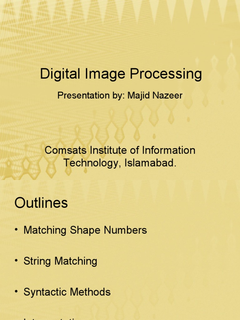 Digital Image Processing Techniques | PDF | String (Computer Science ...