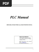 PLC Manual: Diploma in Electrical & Electronics Engg