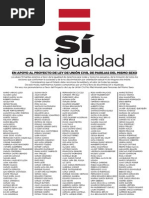 Sí a la igualdad