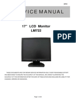 Service Manual: 17" LCD Monitor LM722