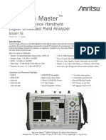 Spectrum Master: High Performance Handheld Digital Broadcast Field Analyzer