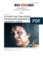 Boletín de Diario de Cuba - Del 5 Al 11 de Septiembre de 2013
