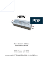 Mains Dimmable LED Strip Drivers, 45W12vDCD 45W24VDCD
