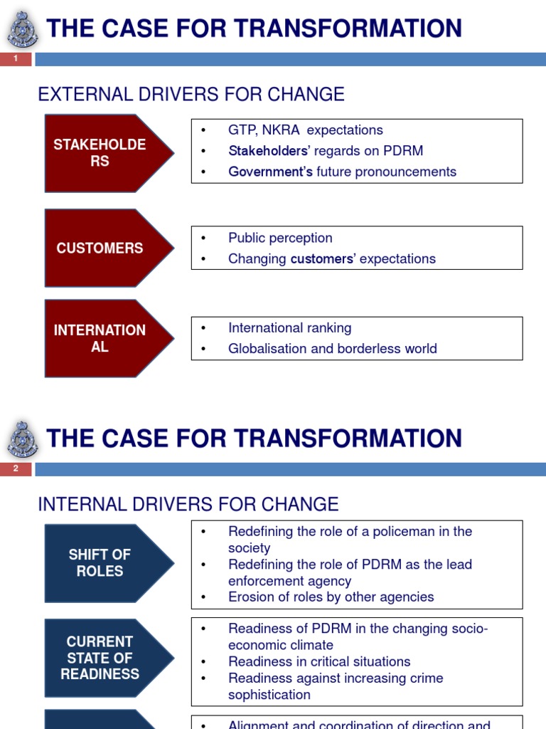 PDRM Transformation: Drivers & Readiness | PDF | Business | Finance ...
