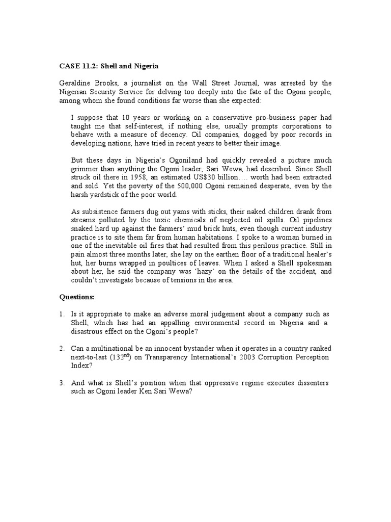 Shell's Impact on Ogoni in Nigeria | PDF | Politics | Social Science