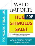 Wald Imports-Stimulus Sale