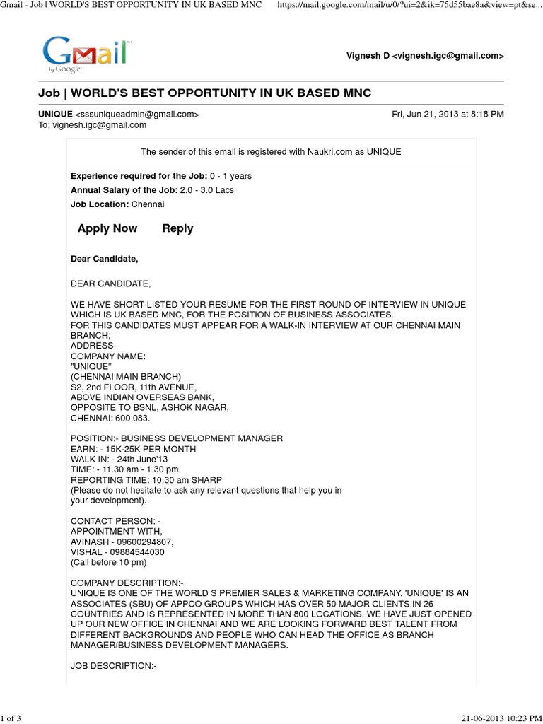 Basic Call Letter PDF Résumé Gmail
