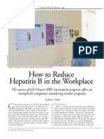 How to Reduce Hepatitis B in the Workplace, Jul-Aug 2009 CBR