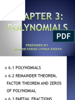 Chapter 3 Polynomials S