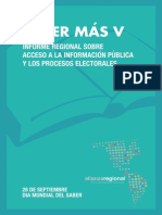 Saber Más V Acceso a la Información y los Procesos Electorales 