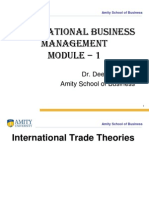 International BUSINESS Management Module - 1: Dr. Deepa Kapoor Amity School of Business