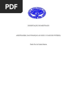 Arbitragem Das Financas Ao Jogo Dissertacao de Mestrado Paulo Batista Texto