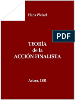 Welzel, Hans - Teoria de La Accion Finalista