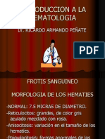 Introduccion A La Hematologia DR Peñate