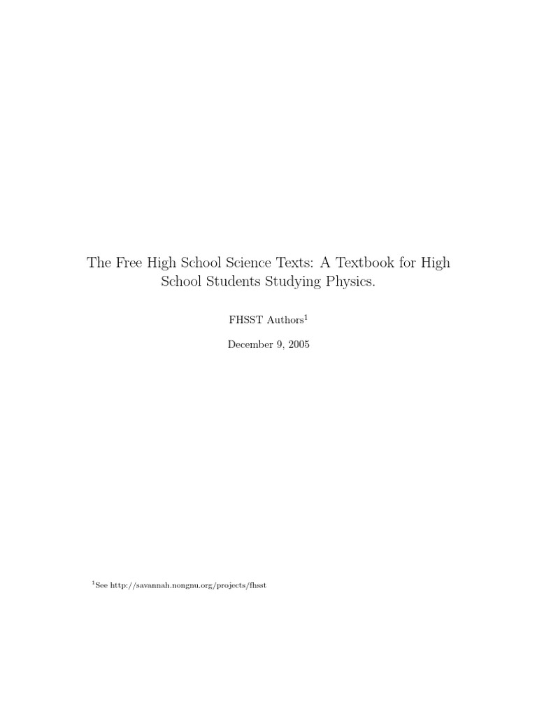 High School Physics Electric Field International System Of Units