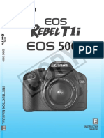 Canon EOS 500D/Rebel T1i Instruction Manual (E)