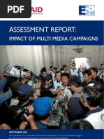 Download Assessment Report - Impact of Multi Media Campaigns by Environmental Services Program SN17218758 doc pdf