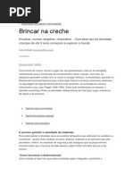 Brincar Na Creche Revista Veja