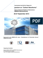 The Third Symposium On "Carbon Nanoforms": (IMDEA-Nanoscience)