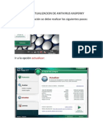 Manual de Actualizacion de Antivirus Kasperky