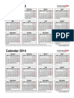 Calendar 2013 2014