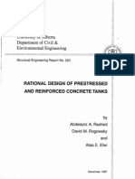 Rational Design of Prestressed and Reinforced Concrete Tanks by AA Rashed DM Rogowsky AE Elwi (1997)