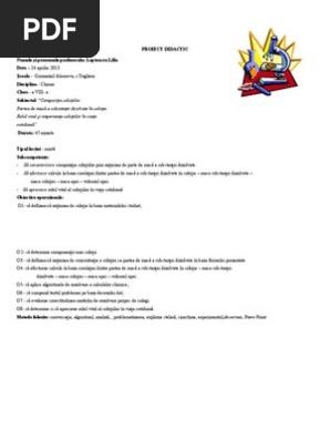 Proiect Didactic Lectie Publica
