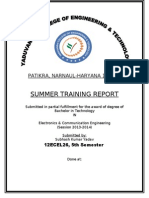 Ofc Summer Training Report