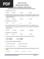 Soal-Soal UN Matematika SD 2012