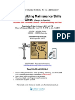 Catholic Charities Building Maintenance Classes, Oct 2013-Jan 2014 (ENGLISH Flyer)