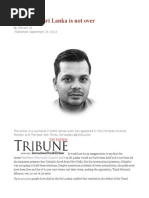 The War in Sri Lanka Is Not Over