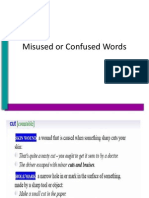 Misused or Confused Words