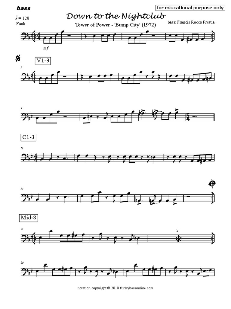 Tower of Power - Credit (bass tab) - YouTube