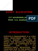 Asset Allocation: 17 NOVEMBER, 2008. Prof. V.K. Agarawal