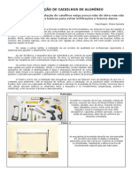 Instalação caixilhos alumínio 40 passos