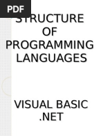 Structure OF Programming Languages